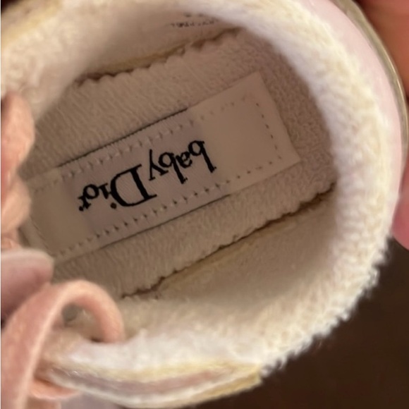 Baby Dior Pink and Gold Shoes - Picture 6 of 7
